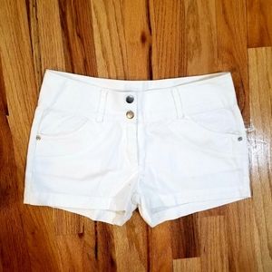 Korean Brand Classic Night out Casual or Dress Shorts Super mini vacations white